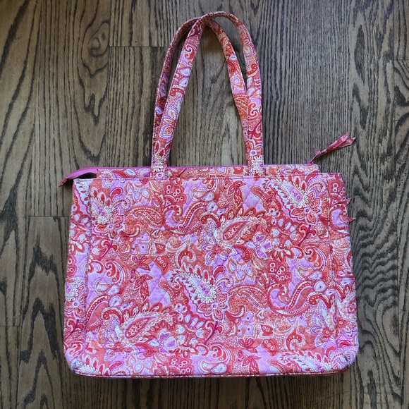 Vera Bradley Bags Vera Bradley Pink Sorbet Zip Top Tote With